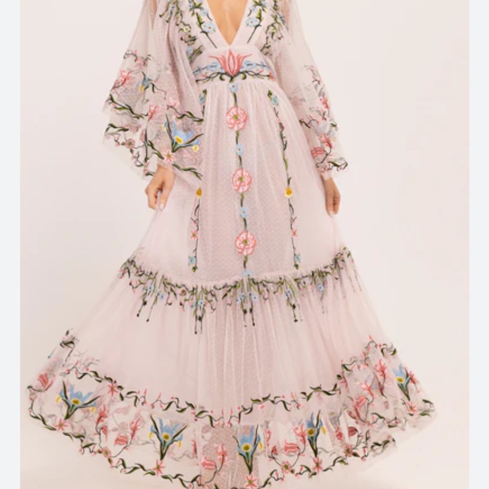 Fillyboo Embroidered  Maxi Dress